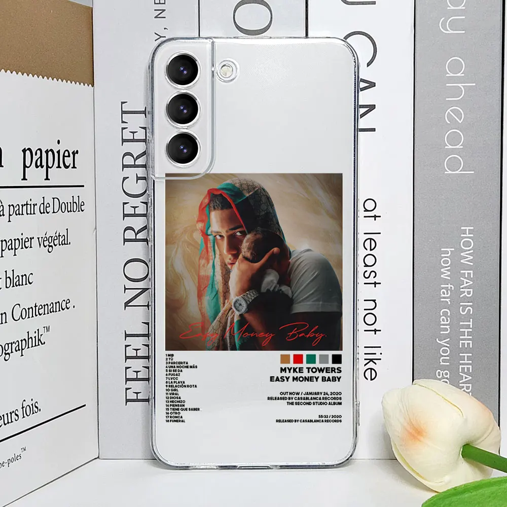 Anuel AA Real Hasta La Muerte Phone Case for Samsung Galaxy S23 FE S22 Plus S21 S20 S24 Ultra Transparent Silicone Covers Fundas