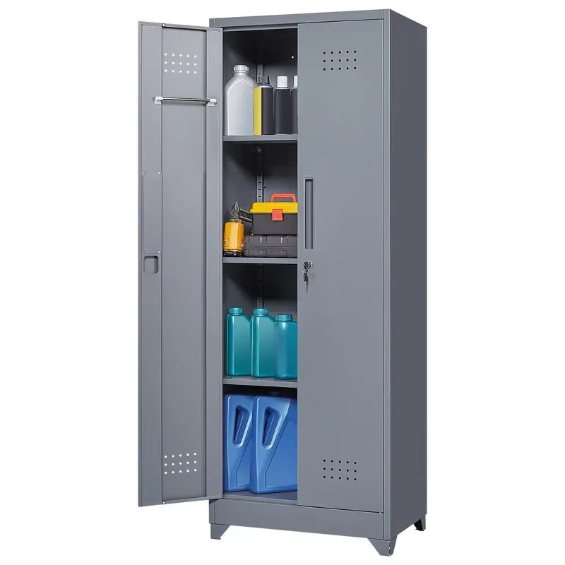 Factory Price Mop and Furniture Supplies Model Cleaning Closet Bathroom Broom Storage Cabinet