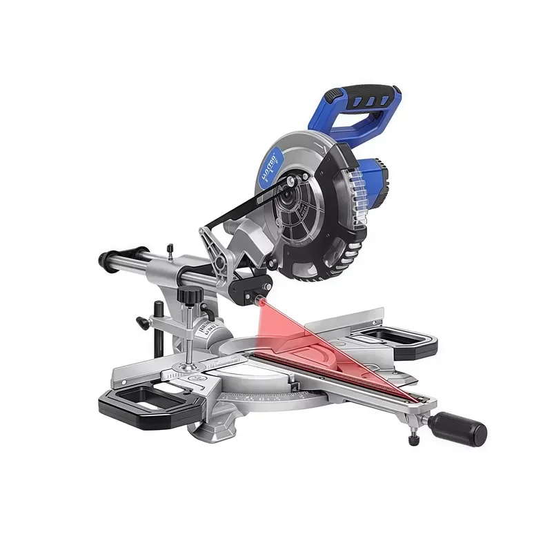 8 Inch Wood  Machines 20V Cordless Sliding Miter Saw for Aluminum Window Door Cutting Tile Saw Metal Saw Battery Power
