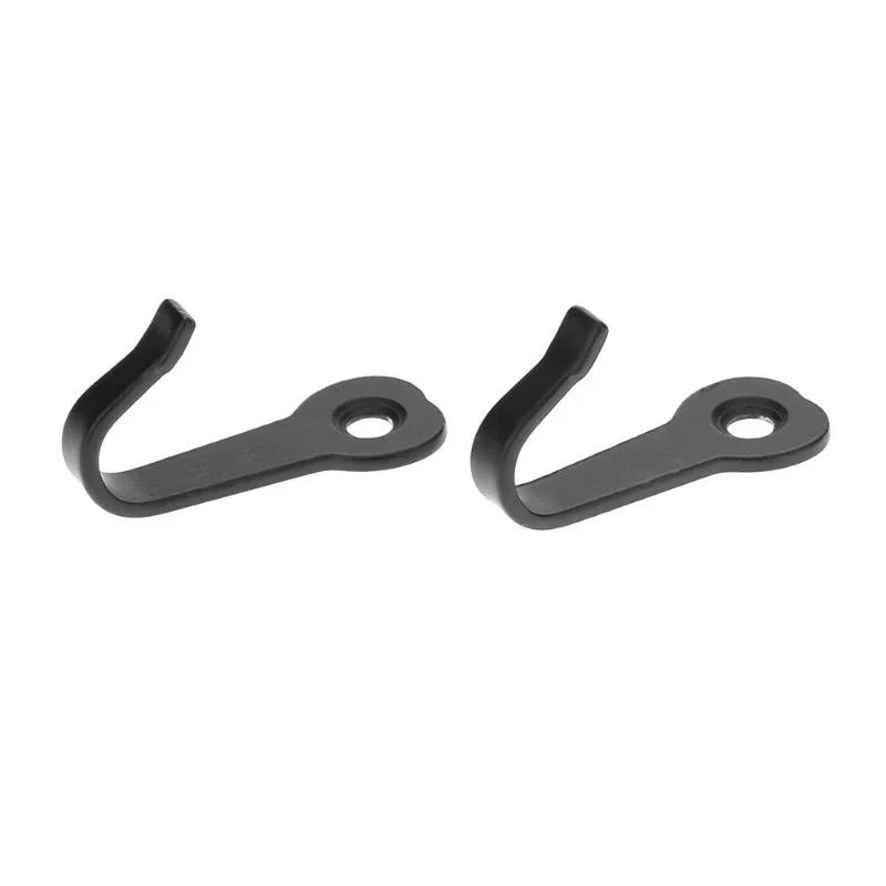 10Pcs/lot Key Hooks Hangers Black Wall Hooks Rustic Key Coat Bag Hat Hanger Rustic Clothes Hooks Wall Hanging Cloth Hanger