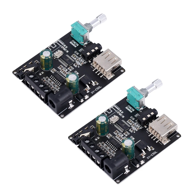 

RISE-2X YX-C50L Bluetooth 5.0 Subwoofer Amplifier Board High Power Audio Stereo Amplifier Board 2X50W Bass AMP