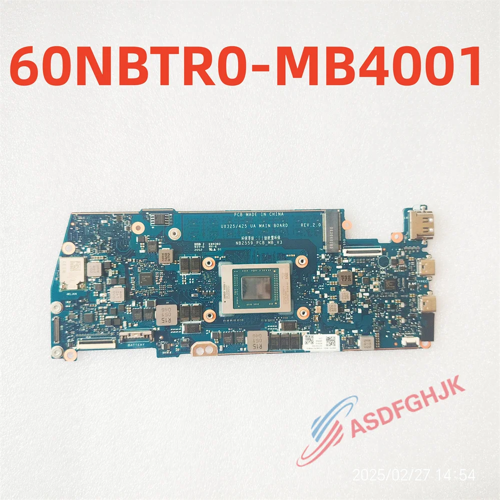 60NB0TR0-MB4001 FOR Asus Zenbook 13 Ux325 Ux325u Ux325ua MOTHERBOARD WITH Ryzen 7 5700U NB2559-PCB-MB-V3 UX325/425 UA MAINBOARD