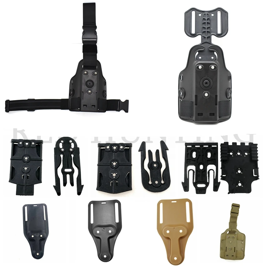 Funda táctica MOLLE para pierna y cinturón con adaptador de caída - imagen 2