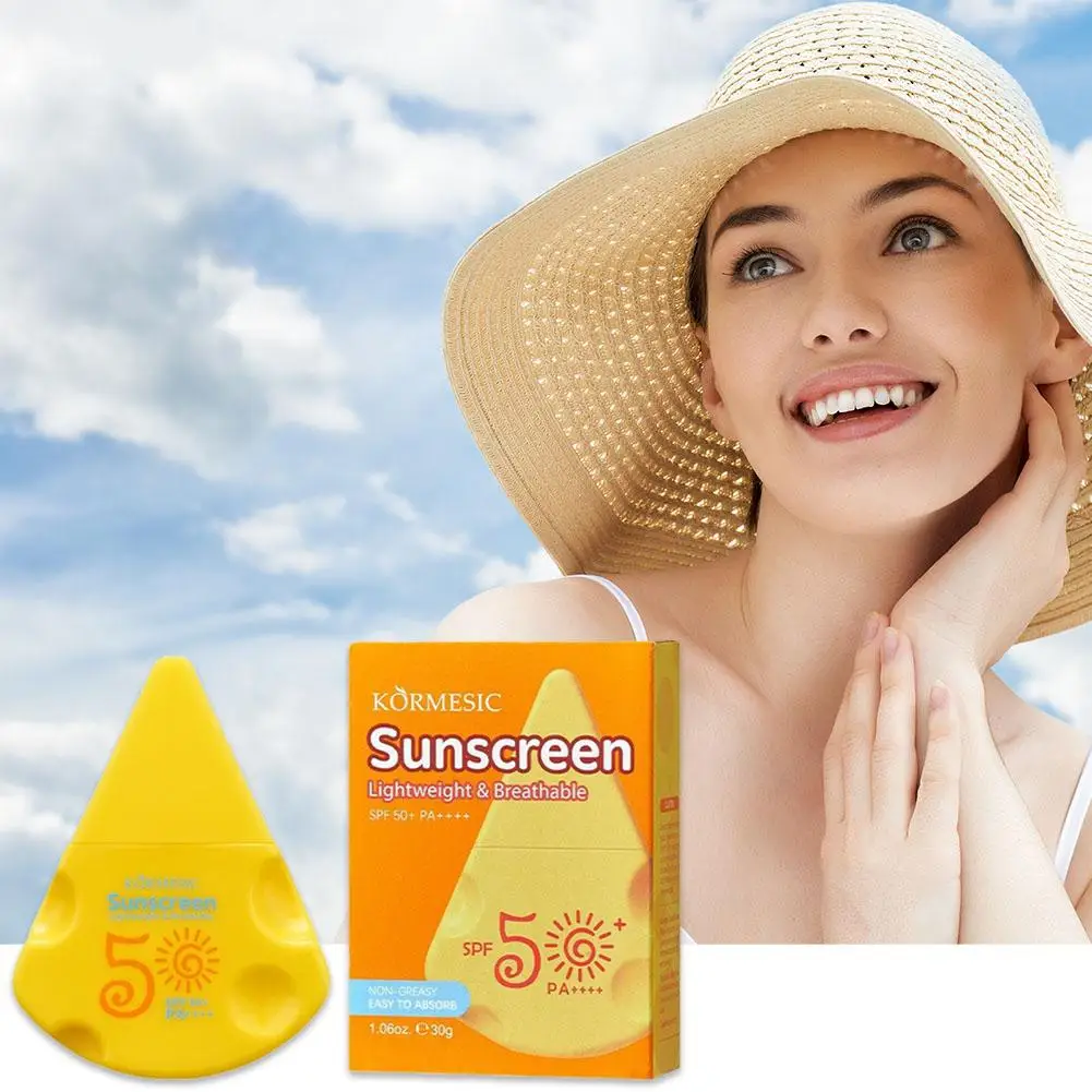 SPF 50+ Lightweight Sunscreen Refreshing Non Greasy Care Facial 30g Control Waterproof Oil Skin Sweat-proof Whitening I4Z5