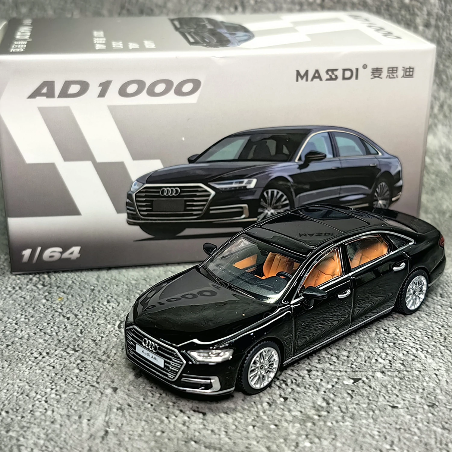 Maisidi 1:64 スケールダイキャスト合金アウディ A8L 高級ビジネス車両おもちゃの車モデルクラシック大人のギフトお土産静的ディスプレイ