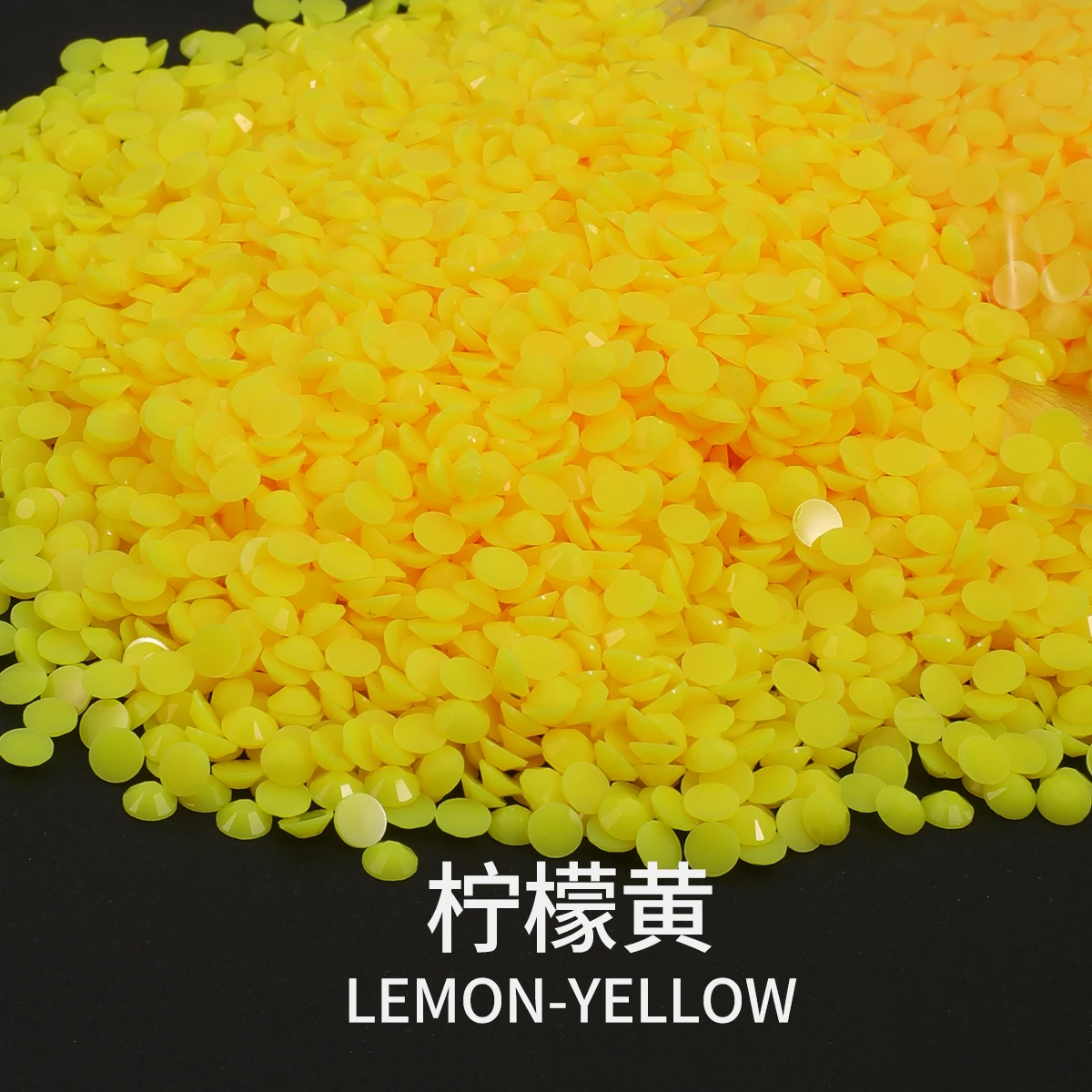 Size 3mm 4mm 5mm Solid Color Jelly Resin Flat Back Rhinestones, Used For Dyi Nail Jewelry Mobile Phone , Size Ss10 Ss16 Ss20 image 3