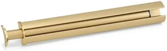 Tag Hardware Premium 14 1/8 Inch Long Expendible Pullout Closet Wardrobe Valet Rod (Matte Gold)