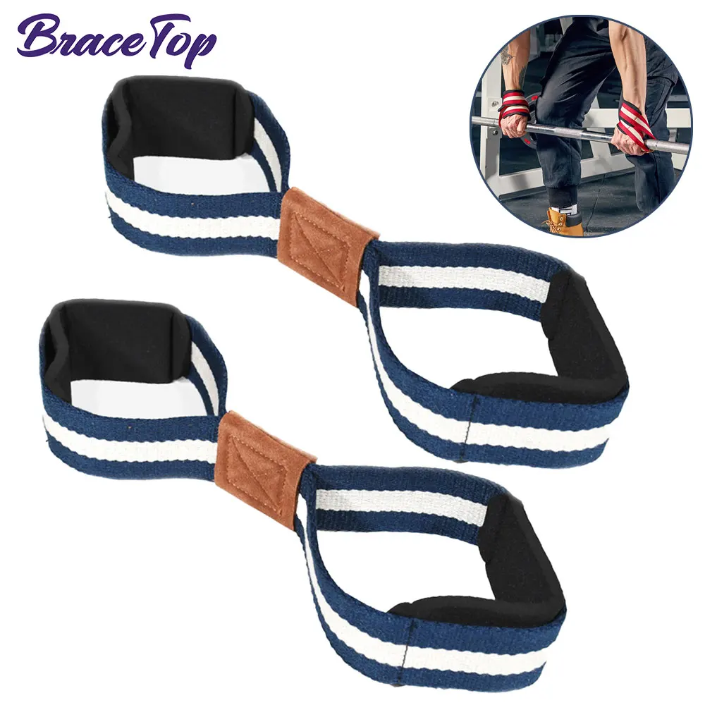 1 Pair Lifting Straps for Deadlift - Figure 8 Wrist Straps for Heavy Weight Lifting, Powerlifting, Workout and Weightlifting