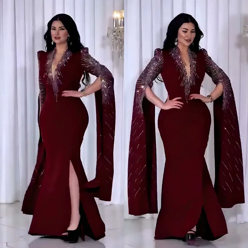 

Dubai Abaya Elegant African Dresses for Women Luxury Diamonds Evening Party Dress Kaftan Wedding Gown Ankara Dashiki Vestidos