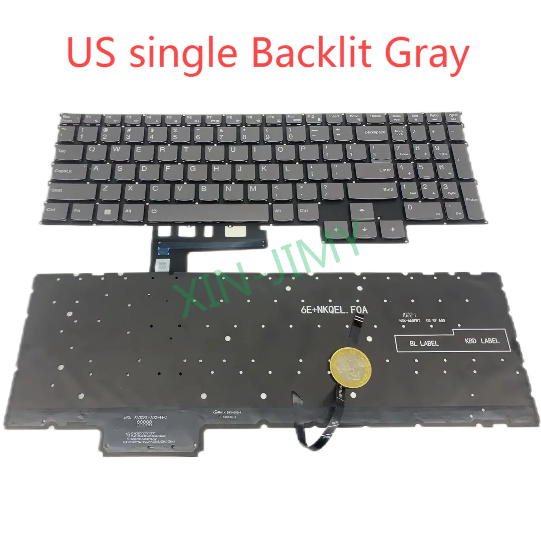 5-16IRX8 RGB Backlit Keyboard for Lenovo Legion Pro 5 16IRX8 16ARX8, 5-16IRX8 5-16ARX8 82WM 5CB1L30890 5CB1L30862