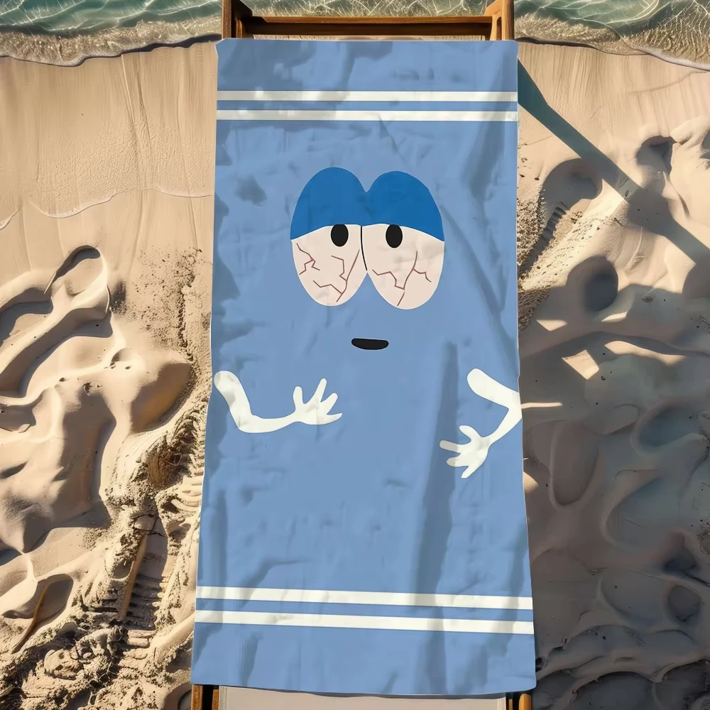 منشفة كرتونية لطيفة |   منشفة حمام السباحة والشاطئ الناعمة سريعة الجفاف |   هدية مثالية للسفر واللياقة البدنية والدش والتخييم (طباعة مسطحة)