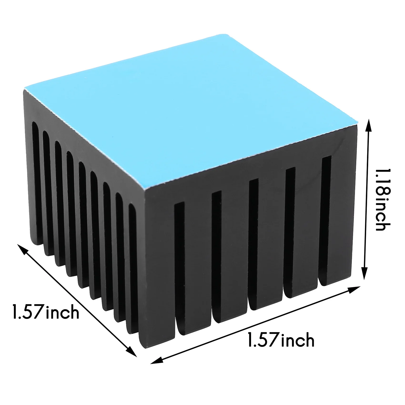 A56XQ 2 ชิ้น 40X40X30 มิลลิเมตรอลูมิเนียมฮีทซิงค์หม้อน้ํา Heat Sink Cooling สําหรับชิปอิเล็กทรอนิกส์ LED Thermal Conductive