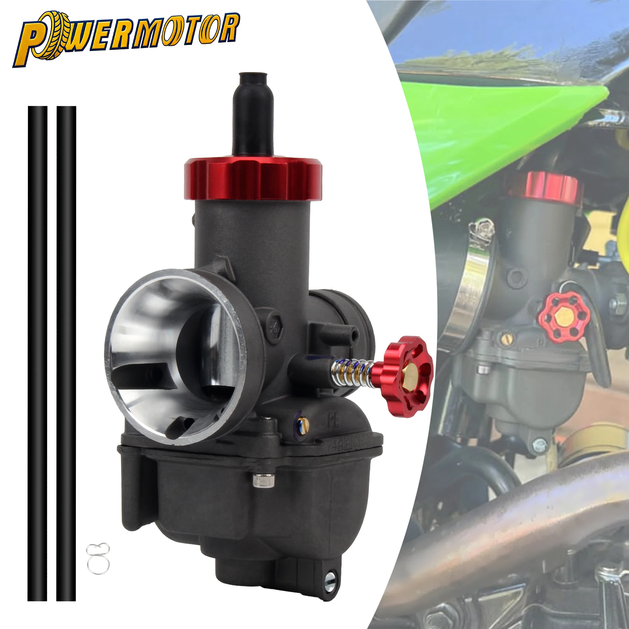 For Keihin PE30 Motorcycle Carburetor Hand Pull Racing Carburetors For Yamaha Suzuki KTM Honda 200cc-250cc Motocross Dirt Bike