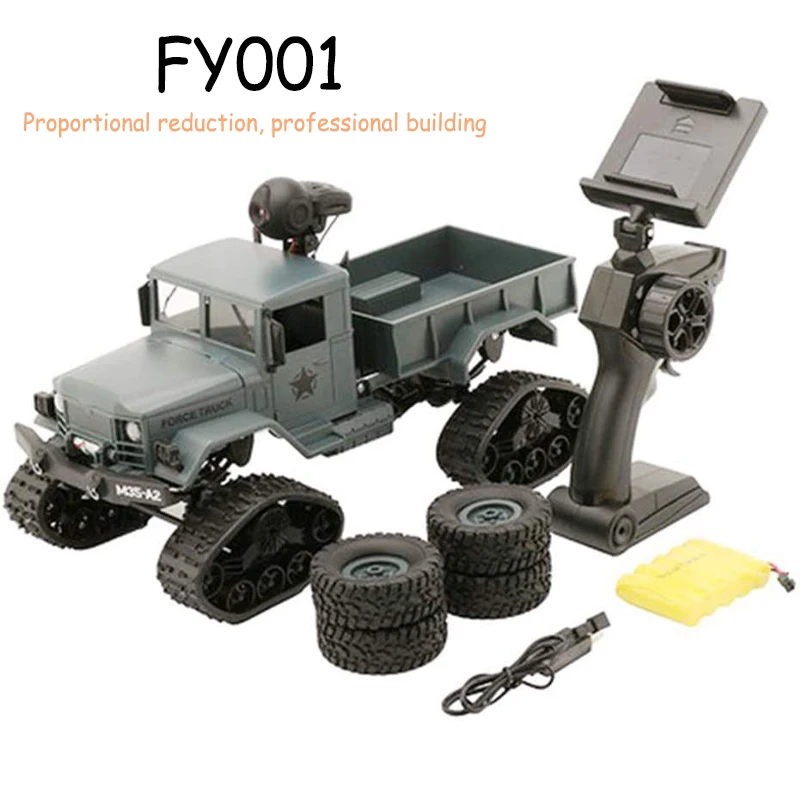 Fy001 Four-wheel Drive Remote Control Military Truck Load Climbing Suv With Wifi Camera Simulation Rc Military Truck Toy