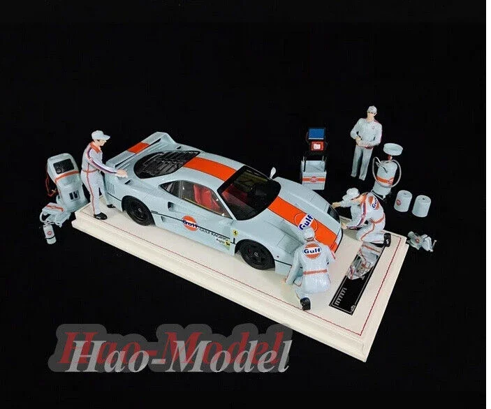 Vip Scale Models 1/18 For Ferrari F40 Gulf Resin Car Model Diecast Simulation Toys Boys Birthday Gifts Hobby Display Collection