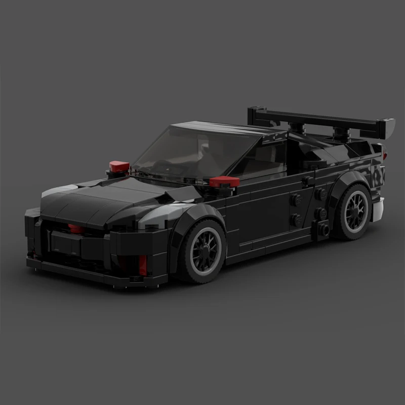 404pcs MOC City Champions Nissan GTRs Black Model Toys Building Blocks Architecture Christmas Gifts Idea Kids Education Brick