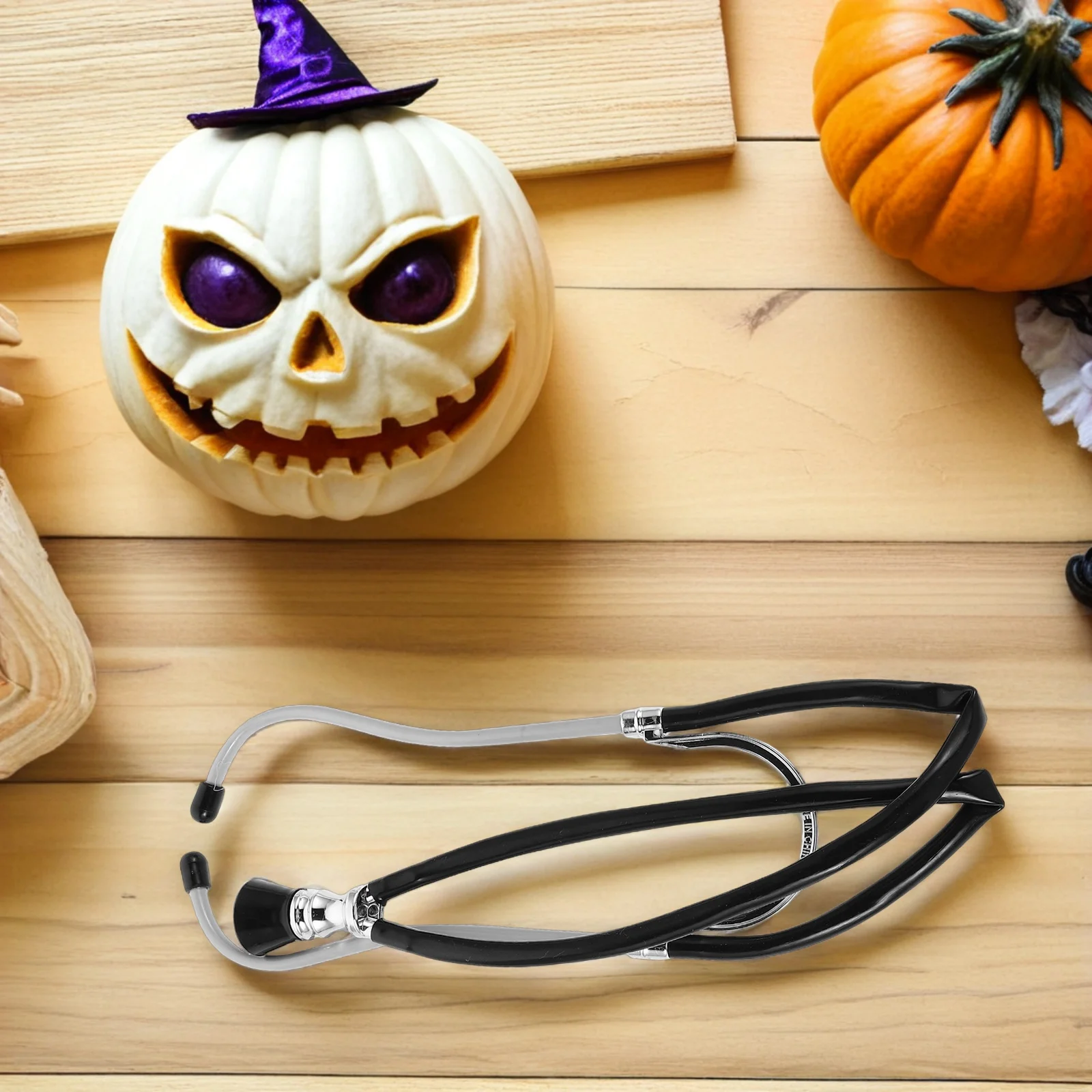 4 szt. Realistyczny stetoskop do cosplayu pielęgniarki, lekarza, akcesoria do zabawy w udawanie, rekwizyty do symulacji medycznej dla dzieci, Halloween