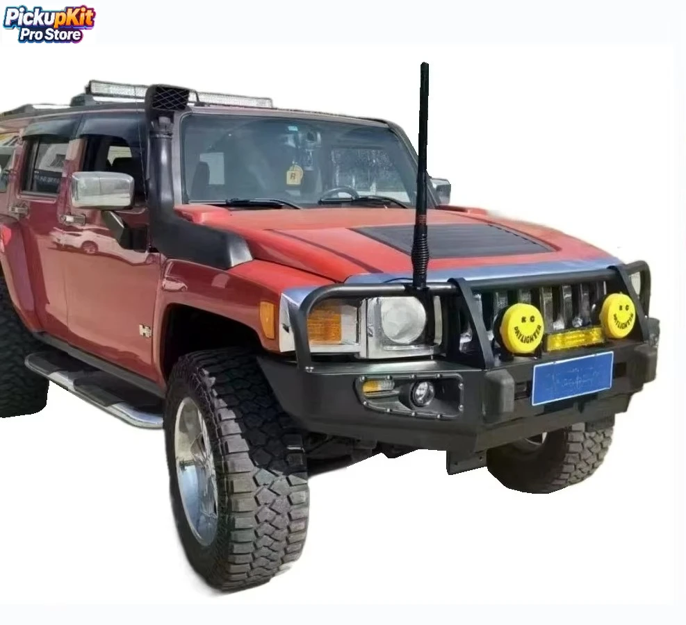 

Steel Front Bumper Bull Bar with LED Light Bar for H3