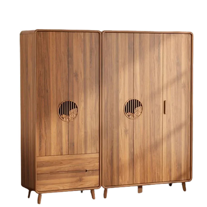 House Storage Wardrobe Large Capacity Apartment Wood Children Wardrobe Solid Color Vestidore De Armario Abierto Ropero Furniture