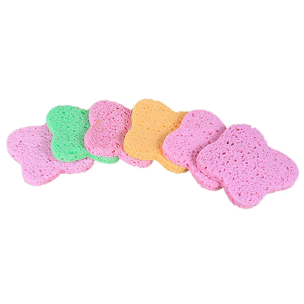 Éponge de nettoyage du visage en pâte de bois naturelle, 15 pièces, éponge de nettoyage douce et Durable pour le démaquillage, soins de la peau