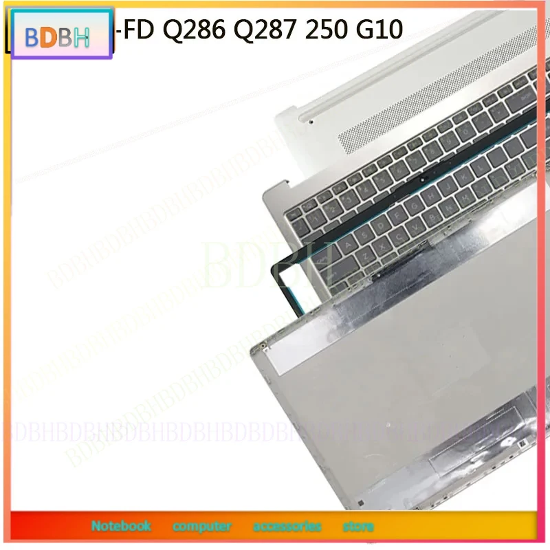 NEW For 15-FC 15-FD TPN-Q286 Q287 250 G10 Laptop LCD Back Cover Front Bezel Palmrest US Backlight keyboard  Bottom