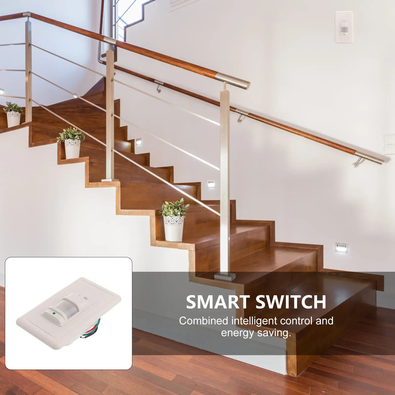 110V Automatic Motion Sensor Light Switch Wall Mount Ir Infrared for Corridor Toilets Stair Hall Balcony Washroom Garage