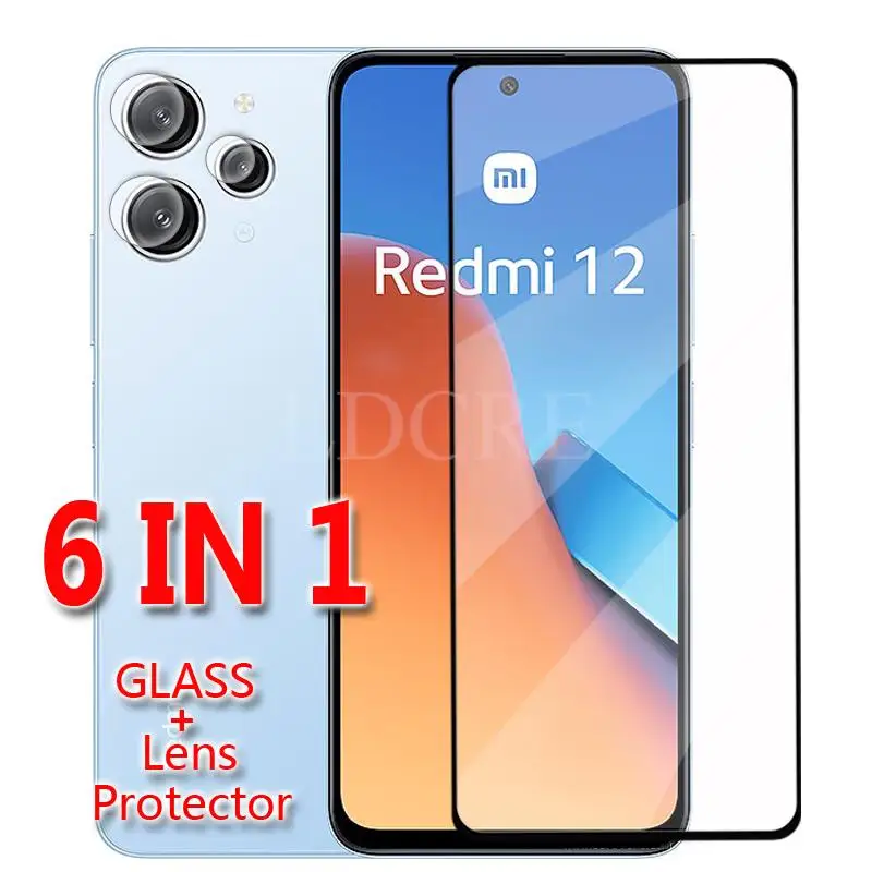 For Xiaomi Redmi 12 Glass For Redmi 13C 12 12C 10C 10A Tempered Glass Screen Lens Protector Film Redmi 12 Glass