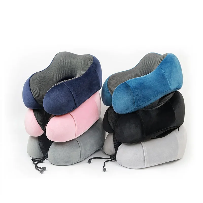 

U Shaped Memory Foam Neck Pillows Soft Travel Pillow Neck Pillow Sleeping Airplane Headrest Neck SupportPillow