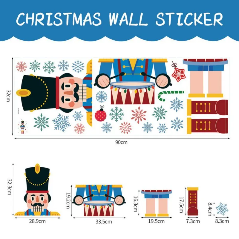 Nutcracker Refrigerator Magnets Refrigerator Stickers Garage Door Decals Christmas Soldier Nutcracker Sign Fridge Magnet