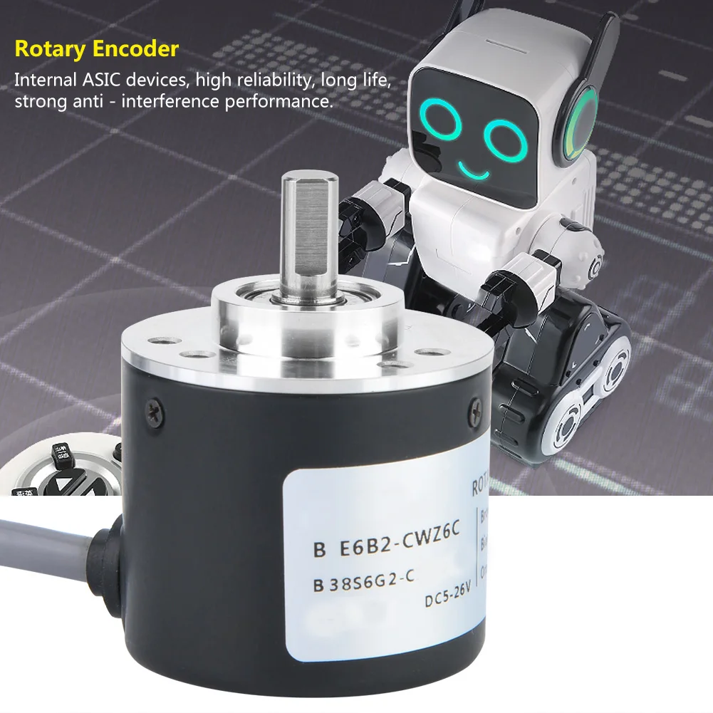 

E6B2‑CWZ6C Incremental Rotary Encoder GeneraL Purpose Encoder 38mm Diameter 2500P/R Rotary Encoder