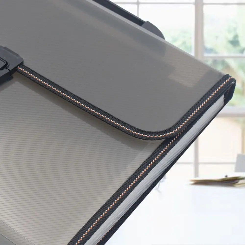 

13 Pocket Test Paper Storage Bag Dustproof Large Capacity Handheld File Bag with Index Stickers Multifunctional