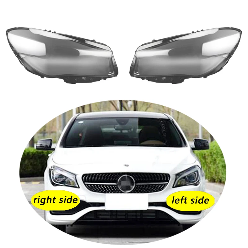 Use For Benz W117 2016-2018 CLA-Class 180 200 Transparent Headlamp Cover Lamp Shade Front Headlight Shell Lampshade Lens shell