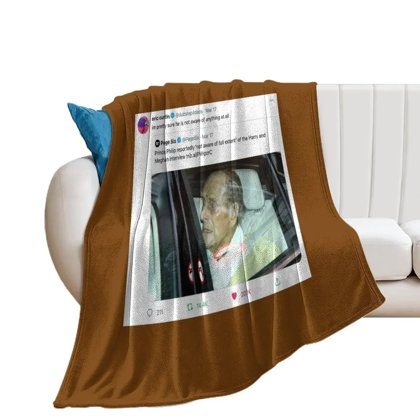 prince phillip meme Throw Blanket Sofas Beautifuls heavy to sleep Soft Big Blankets