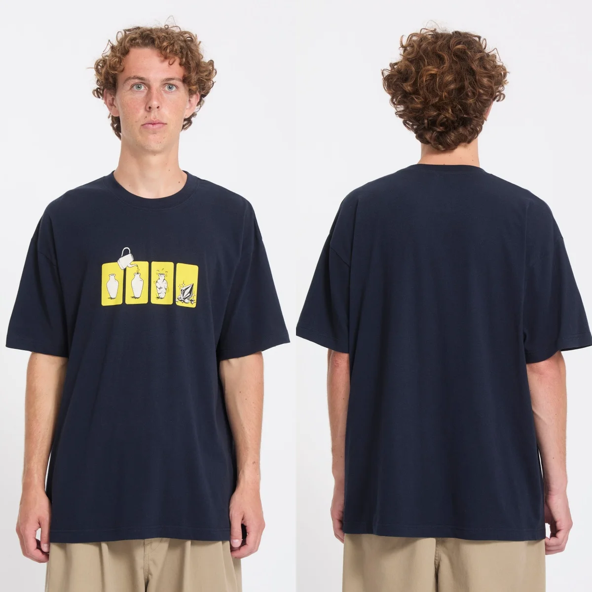 Before I Break Volcom Outdoor Extreme Sports Trend Brand Graphic T-Shirt Cotton Men Women Streetwear Tee