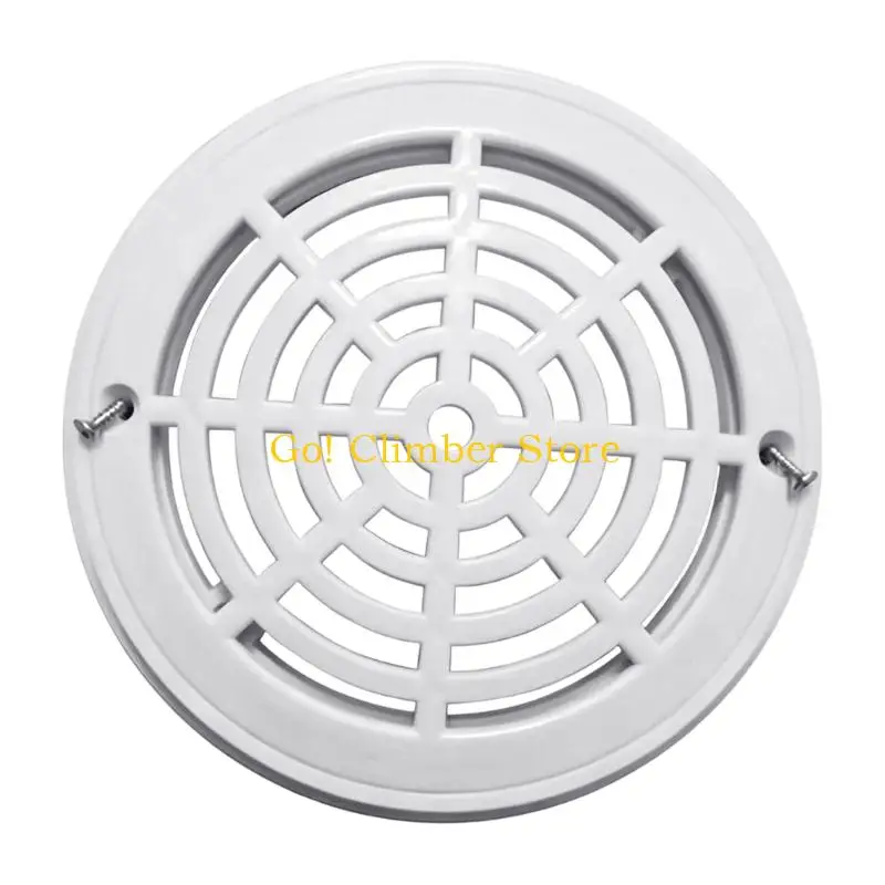 Q84C Spa Main Drain Cover for Swimming Pool Use, Round ABS Pool Cover with Open-Face Pattern, Single Piece Part for Routine Pool