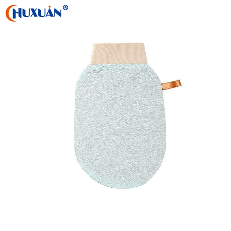 Q Exfoliating Bath Gloves With Lightweight Fabric Painless Dead Skin Removal For Daily Shower Use