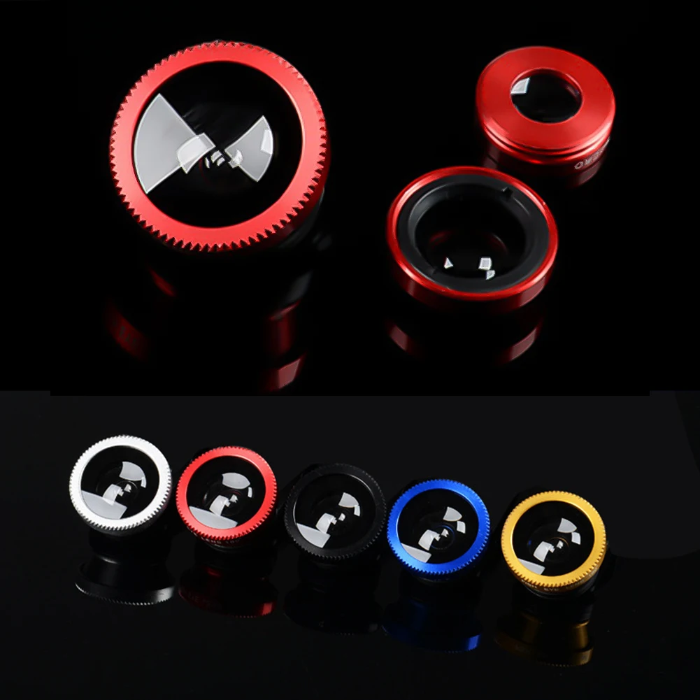 Lensa Ponsel 3 in 1 Clip On 180 °   Lensa Mata Ikan+0.67X Sudut Lebar+ Lensa Makro Klip Kit Lensa Kamera untuk Smartphone