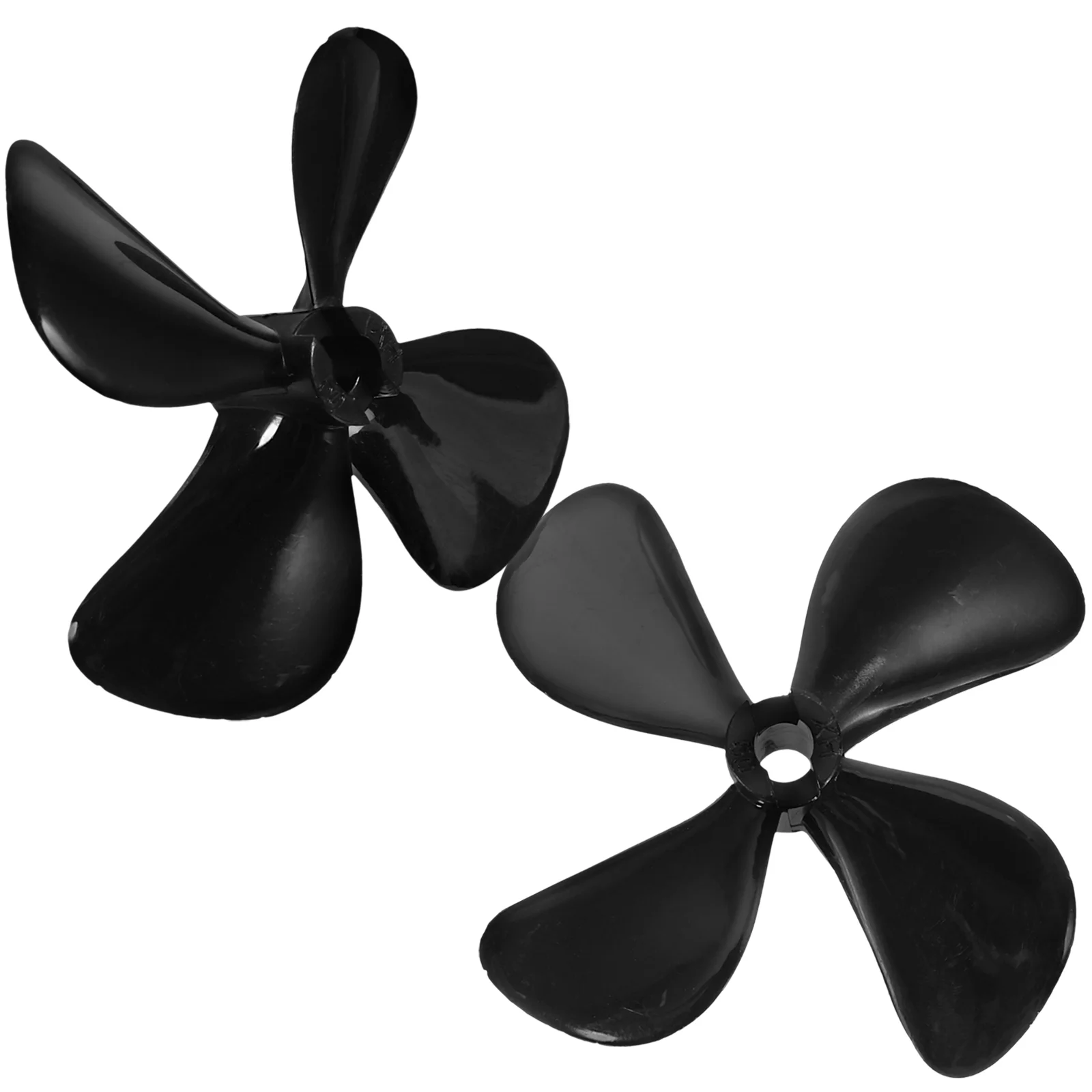 

Remote Control Boat Four Blade Propeller Rc Part Air Screw Black Plastic for DIY Parts
