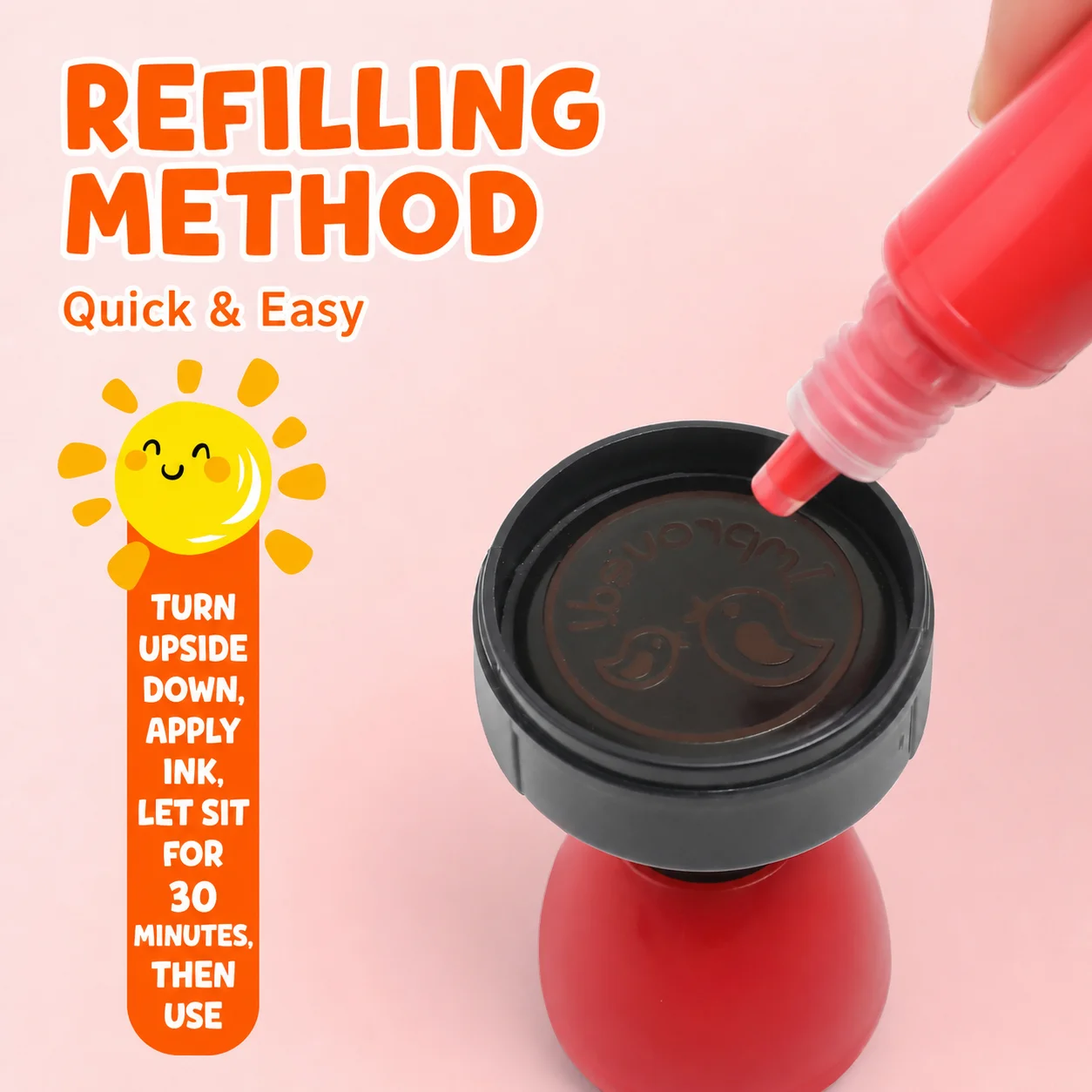 English Reward Stamp Continuous Stamping Round Teacher Stamp Pre Inked Teacher Stamp English For Student Performance Comment