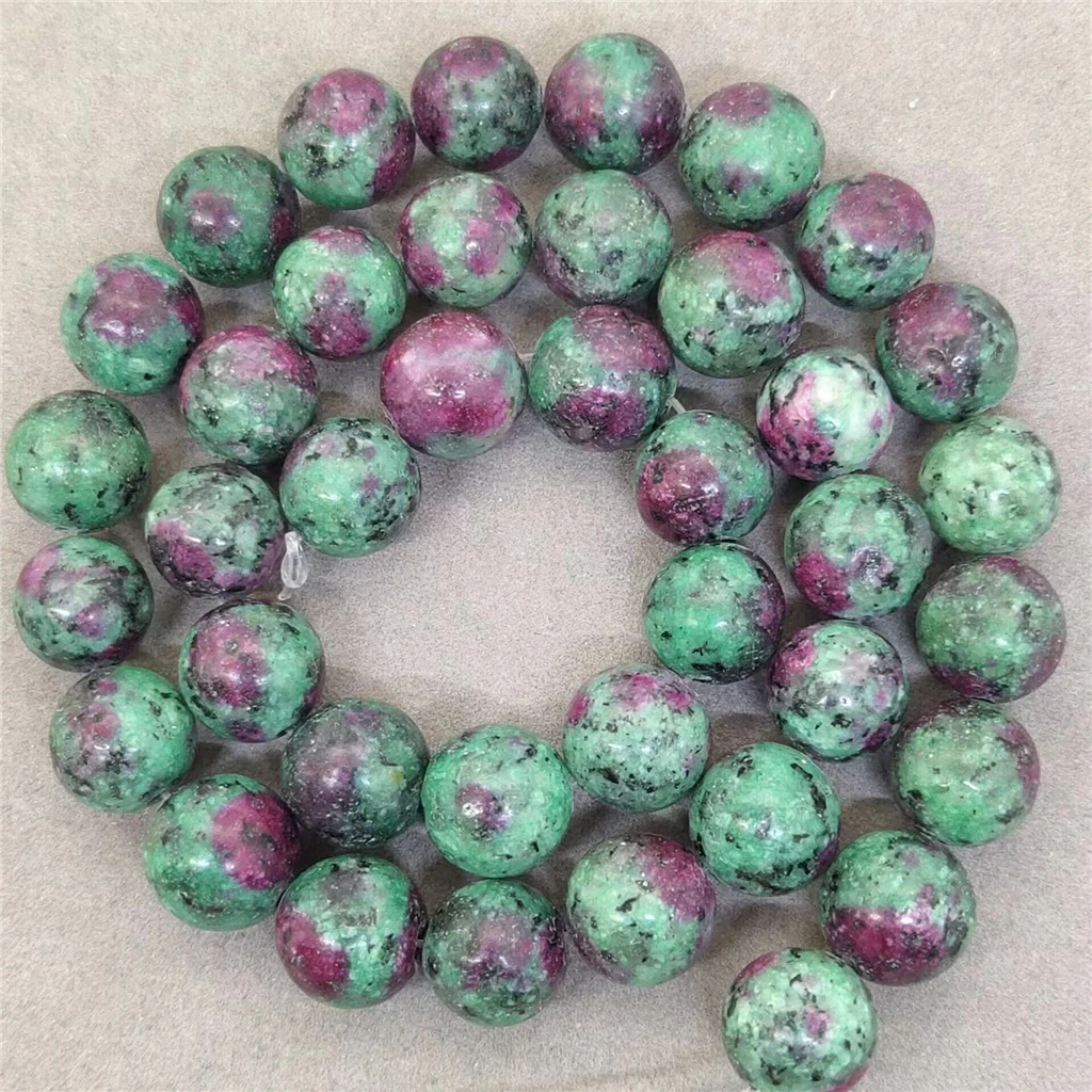 Ruby Zoisite Beads 4-12mm Round Natural Loose Stone Bead Diy Bracelet Jewelry