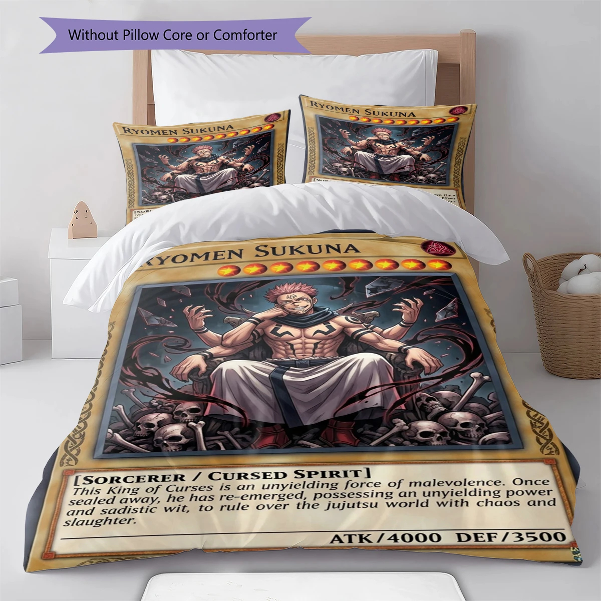 Jujutsu Kaisen Duvet Cover Soft Comfortable, Kids Bedding Gift Set, Extra LargeVarious Sizes -HE36