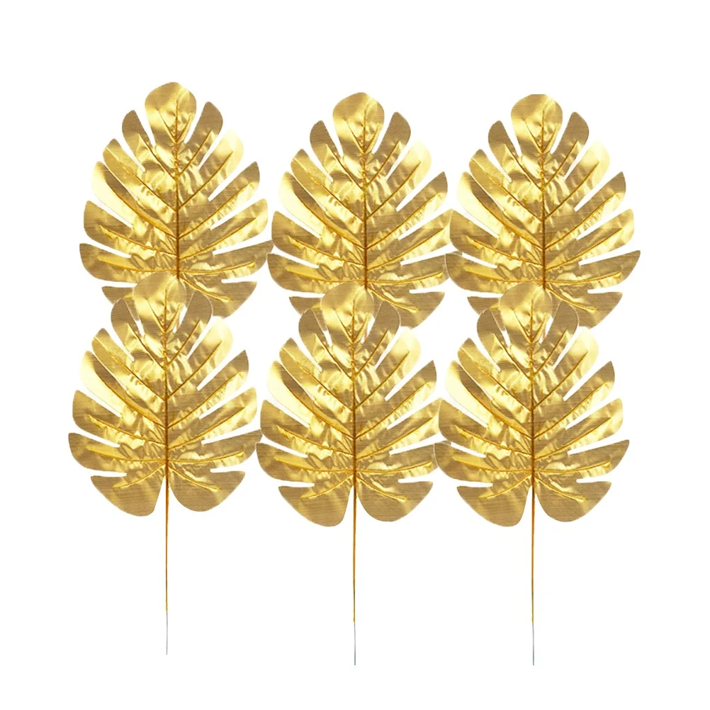 

10Pcs Golden Leaves Artificial Plants Highquality Cloth for Home Decoration Longterm Use Simulation Leaves Artificial Plants