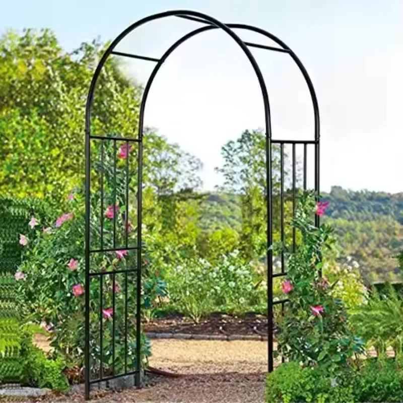 Garden Arch Arbour Trellis Archway for Climbing Plants Roses Vines Support Rack Outdoor Garden Lawn Backyard Patio