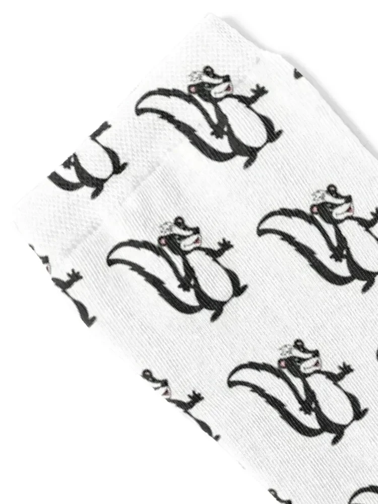 Cartoon skunk Socks with print hockey Socks Girl Men's