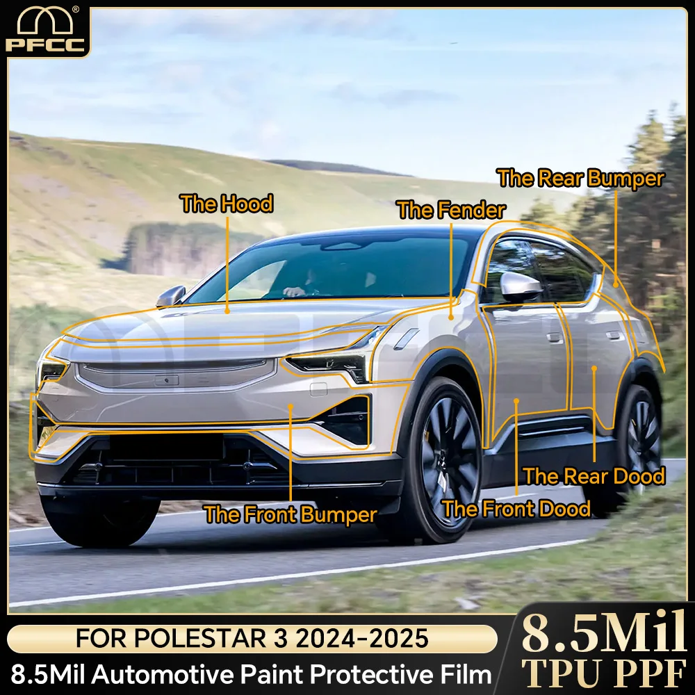 

PPF Car Body Sticker Paint Protection Film Transparent Exterior Film For Polestar 3 2024 2025 Anti-Scratch Protective Film TPU