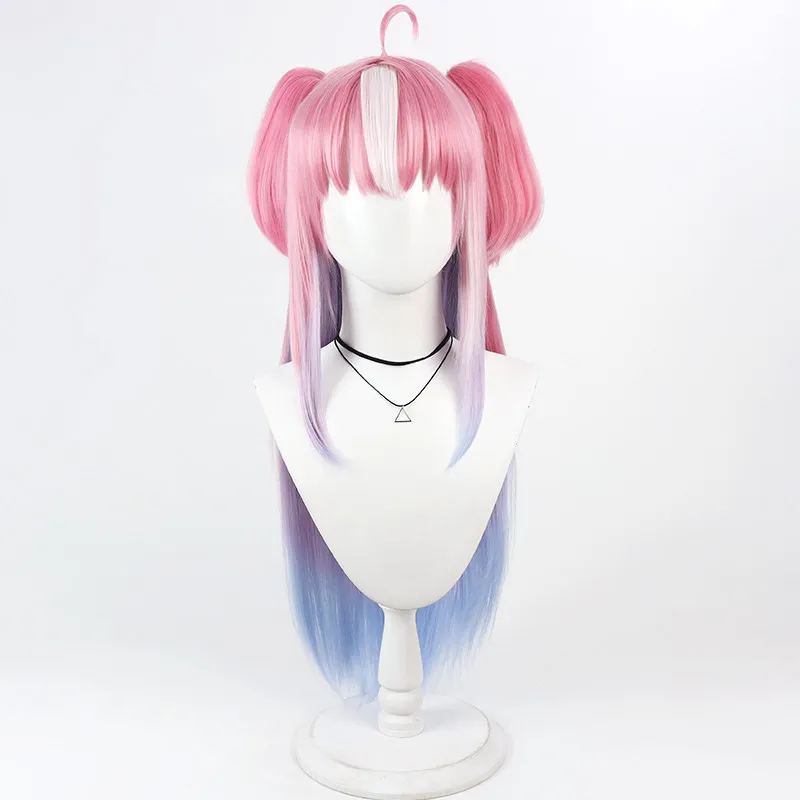Virtual YouTube Vtuber Himemori Luna Cosplay Wig Halloween Carnival Party Props Synthetic Hair Heat Resistant Fiber + Wig Cap