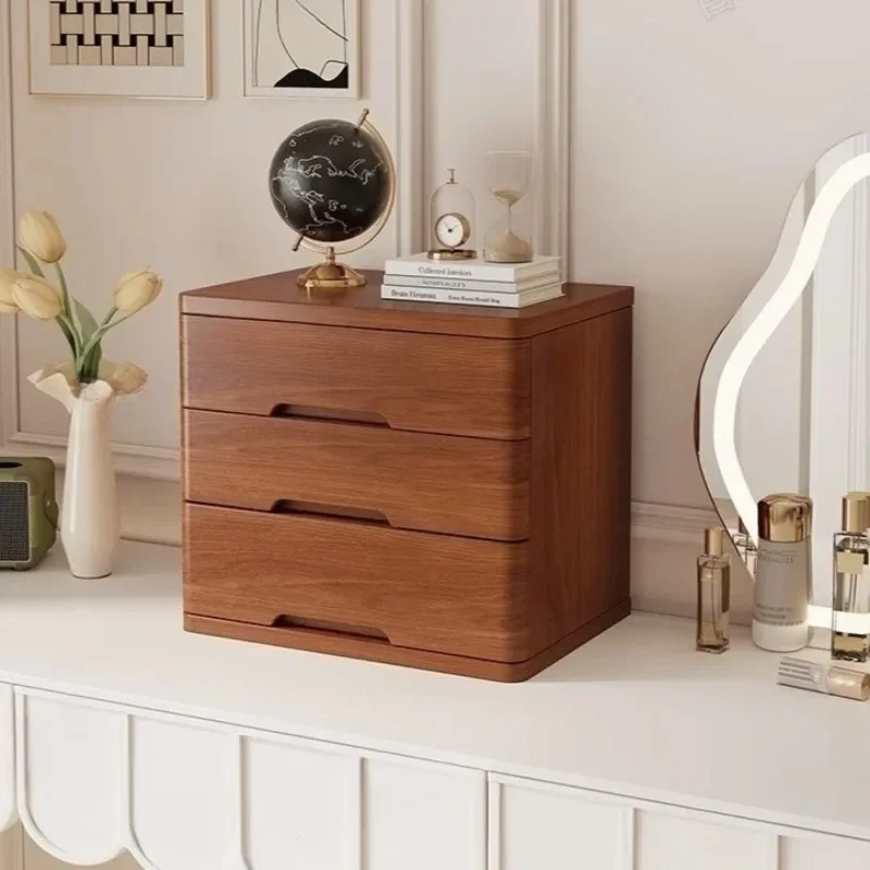 Creative Wooden Storage Boxes Multi Grid Drawer Desktop Storage Boxs Makeup Organizer Locker Dresser Drawer Clothing Organizer B