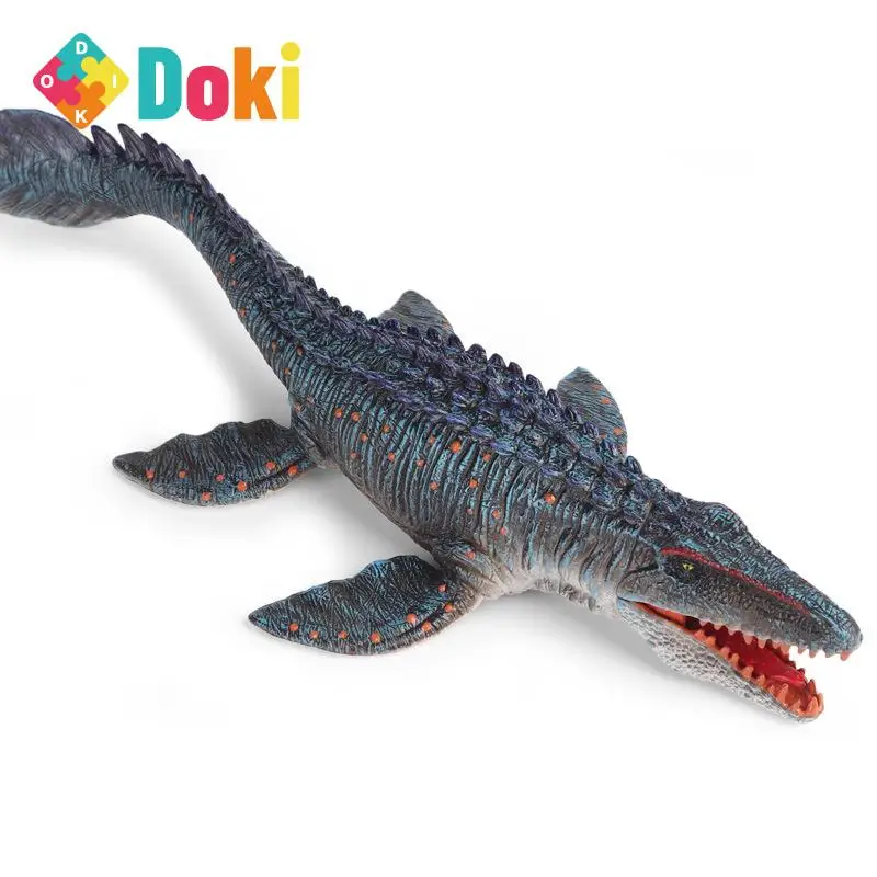 

Doki Toy Dinosaur Toy Undersea Solid Mosasaur Sliding Tooth Dragon Plastic Dinosaurs Marine Simulation Model Furnishing Articles