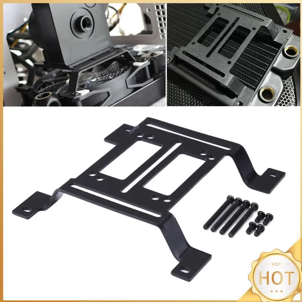 

12cm Water Pump Bracket Multifunctional Water Cooling Pump Radiator Support Water Drainage Tank Bracket for 120mm Radiators