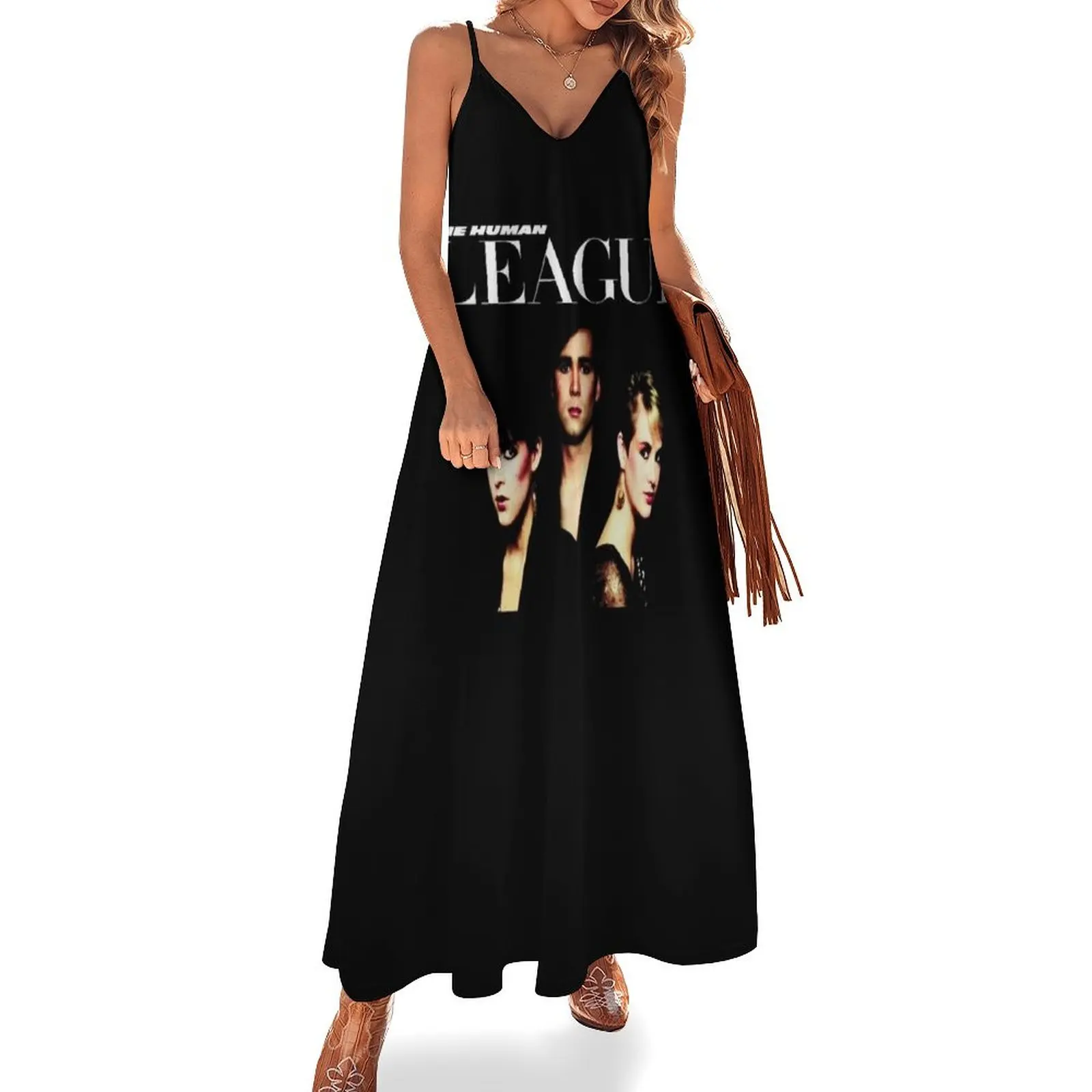 

The Human League Fan Sleeveless Dress Women's long dress women's clothing trend 2025 summer woman dress 2025